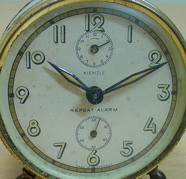 VTG BEAUTIFUL KIENZLE ALARM CLOCK MADE IN GERMANY  