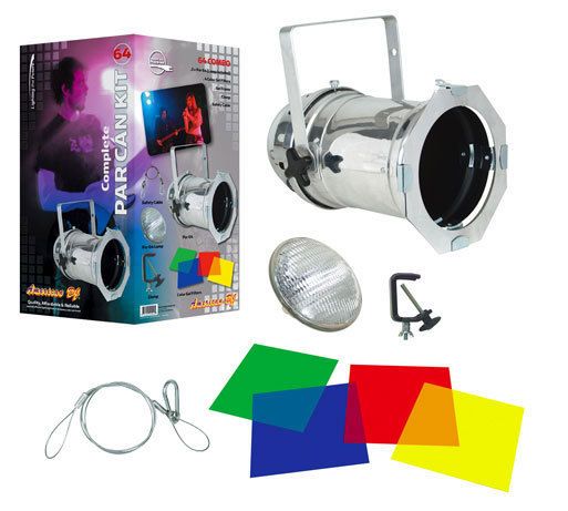 American DJ Par Cans   PAR 64 COMBO Pro Lighting w/ 4 Gels and Clamp 