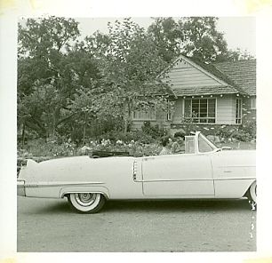 JAMES ARNESS AND WIFE IN CAR GUNSMOKE RARE CANDID PERSONAL SNAPSHOT 