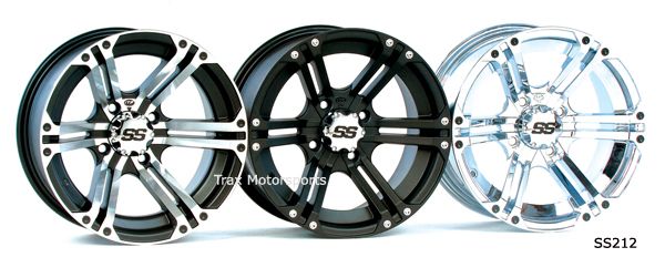 NEW 12 ATV WHEELS RIMS SET ITP SS212 BIG RED MUV UTV  