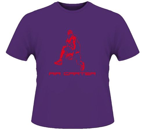 Vince Carter Dunk Basketball Toronto NEW Purple T Shirt  