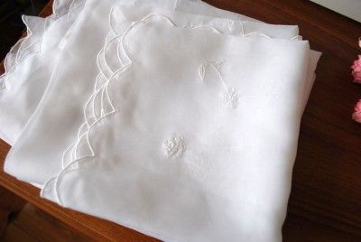 Beautiful Embroidered Sheer Cafe/ Kitchen Curtains Set  