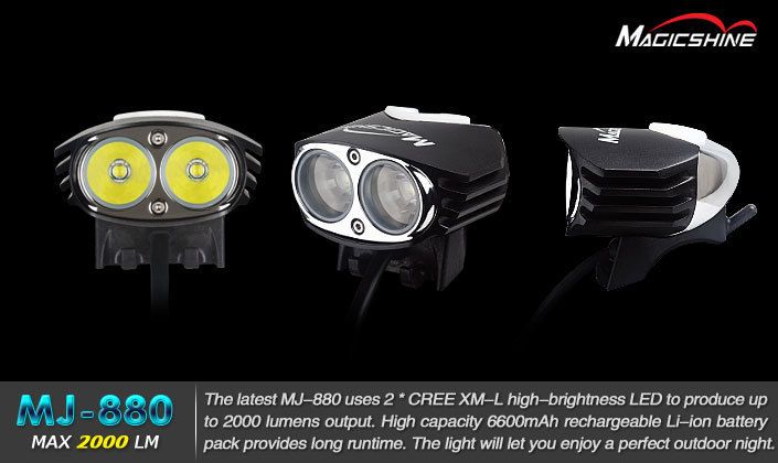  880 Cree XM L 2000LM BIKE/BICYCLE LIGHT+Batteries/Charger *USA*  