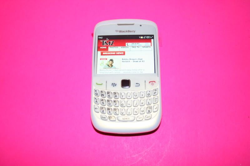 METRO PCS BLACKBERRY CURVE 8530 CELL PHONE WHITE 2MP WiFi CDMA GPS MMS 