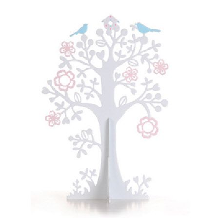 Earring TREE stand Jewellery Storage Spring WHITE  
