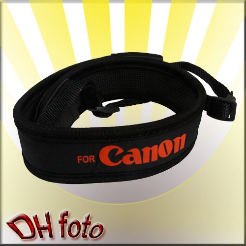 camera red Neoprene Neck Strap for Canon 50D 40D 30D 5D 450D 1000D 