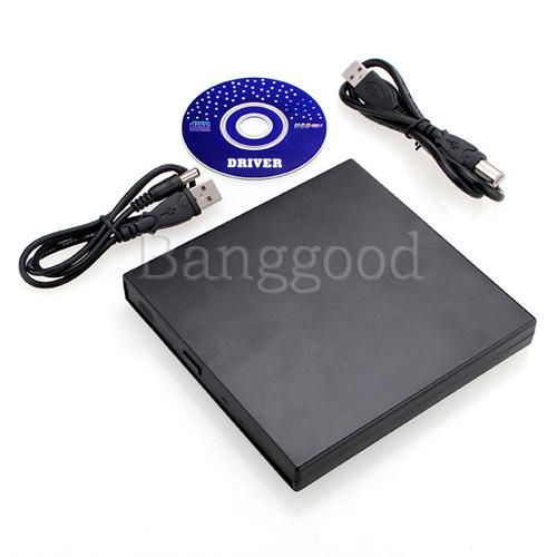 Super Slim Laptop PC External Portable USB 24x CD ROM Drive