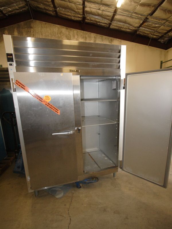 Lot of 2 Traulsen Commercial Freezers on Wheels, Model G22010  