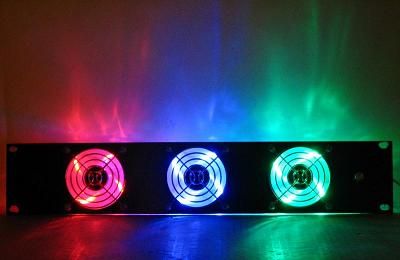 ProCooL CUSTOM (2U) Rack Mount Cooling Fan   3 LED fans  