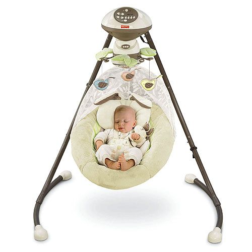 Fisher Price My Little Snugabunny Baby Cradle n Swing  