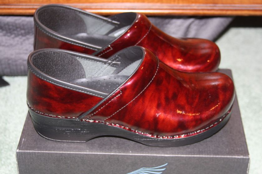 Dansko Professional Brown Marbled Patent  