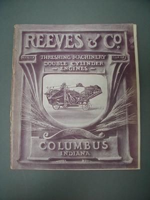 REEVES THRESHING MACHINE DOUBLE CYLINDER ENGINE CATALOG  