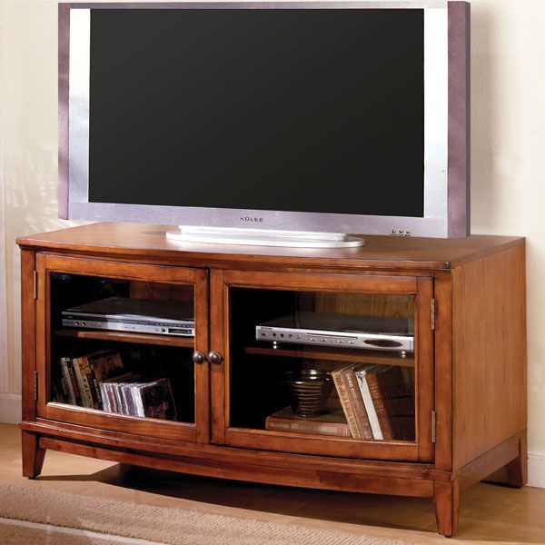 Huntington Antique Oak Finish Entertainment Console TV Stand  