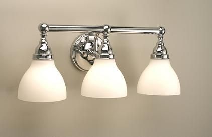 PREMIER WELLINGTON THREE LIGHT BATHROOM VANITY FIXTURE WALL MOUNT 