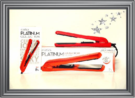 Cortex Platinum Collection 1 1/4 Flat Iron Red  