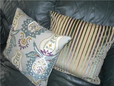   pillows KRAVET COUTURE lampas fabric ART OF DESIGN Custom PAIR  