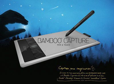 WACOM Bamboo Capture Pen Tablet CTH470   FREE Software   Works with a 