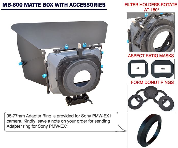 cage follow focus Mattebox HDMI splitter fr dslr canon 7D 5D 60D 