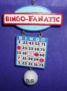 BINGO FANATIC Christmas Tree Ornament    