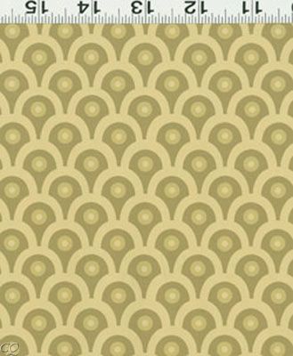 Pamela Mostek Avalon Fabric Clamshells Olive Green  