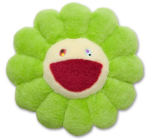 MURAKAMI TAKASHI FLOWER PLUSH PILLOW CUSHION 12  RARE  