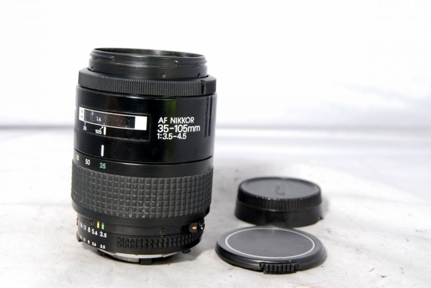   AF Nikkor 35 105mm f3.5 4.5 Lens zoom AI S AIS works only manual focus