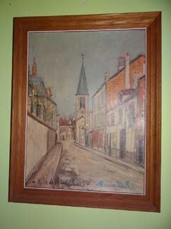 Mid Century Modern Maurice Utrillo Eglise de Stains Montmartre Framed 