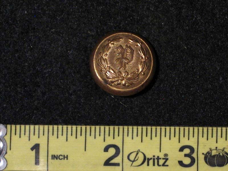 Antique Brass Military / Army Button Horstmann Philadelphia with P 