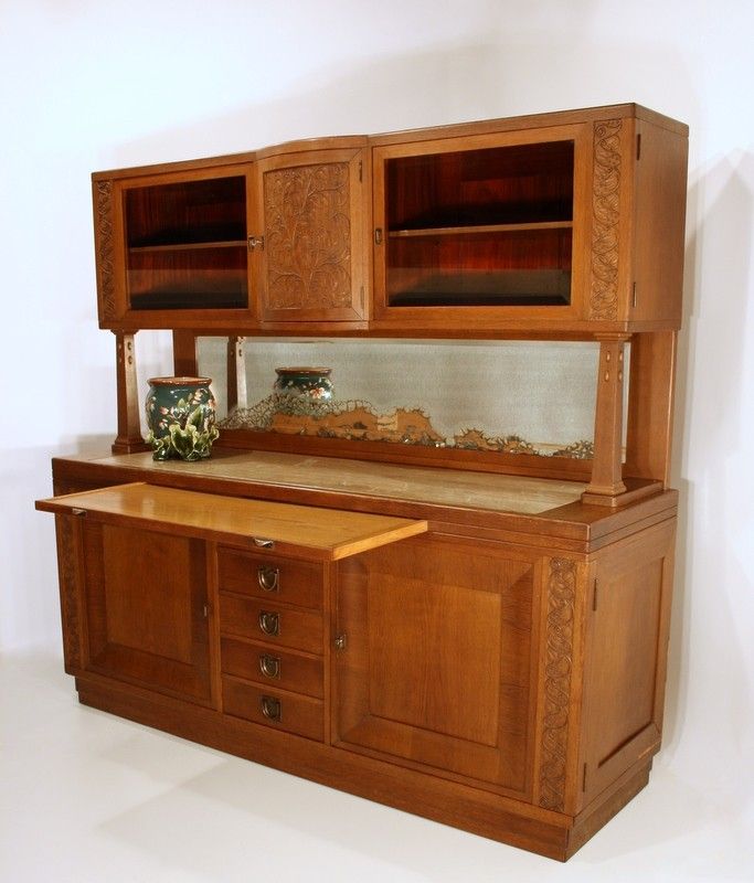 Koloman Moser huge credenza cabinet Buffet art nouveau Jugendstil 