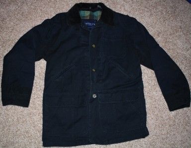 mens NAVY BLUE VAN HEUSEN WINTER COAT jacket WARM thick LONG dressy 