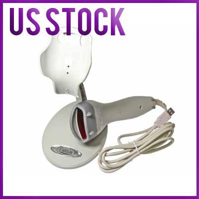 USB Barcode Scanner Bar Code 9600 White + Stand holder  