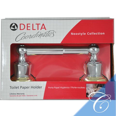 Delta Chrome & Brass Toilet Paper Holder  
