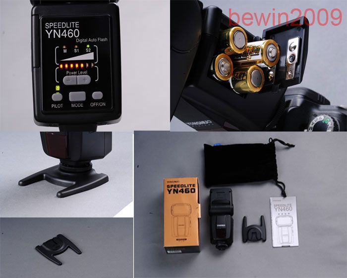 Speedlite Flash Unit YN 460 for Pentax K 7 K X K m  