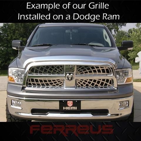   Silverado 02 06 Billet Chrome Style Grille Grill Insert Polished SS