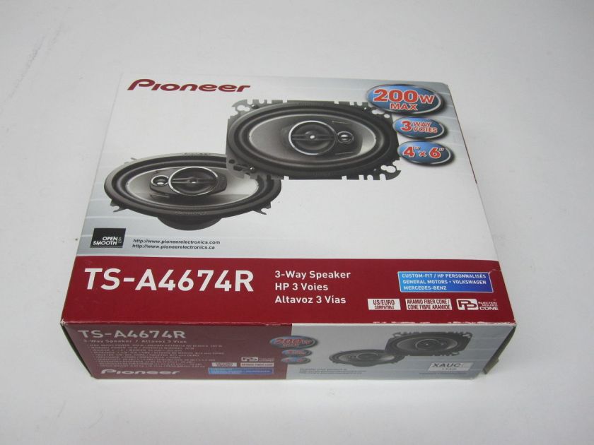 For Parts Only] Pioneer TS A4674R A Series 4x6 3 Way 200 Watts 