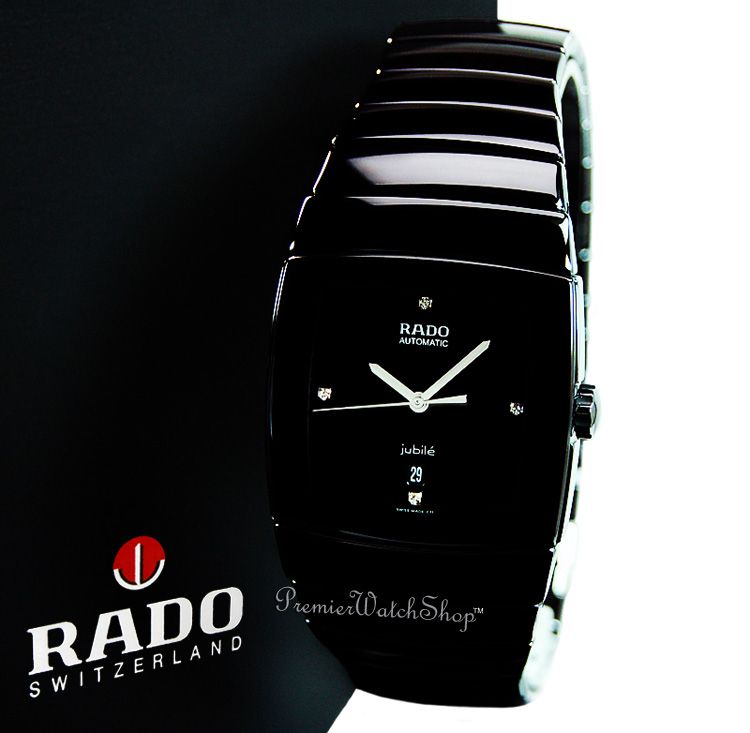 NEW RADO SINTRA JUBILE AUTOMATIC R13691712   BLACK CERAMIC MENS 