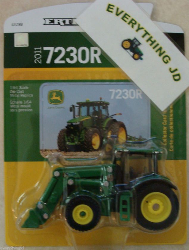   2011 7230R John Deere Tractor 1/64 Die Cast Metal Replica 45288  