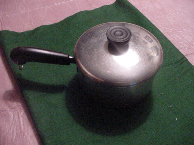 Revere Ware 1 qt. Saucepan, Copper Clad Bottom, W/Cover  