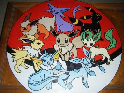 EEVEE EVOLUTION POKEMON COLLAGE wallpaper mural, WOW  