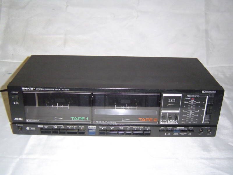 SHARP STEREO CASSETTE DUAL DECK RT1010  