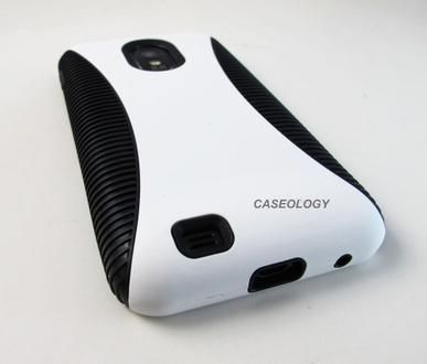 WHITE HYBRID HARD GEL CASE COVER SPRINT SAMSUNG GALAXY S II 2 EPIC 