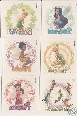 Lot of 12 Tinkerbell & Fairies Temporary Tattoos #1  