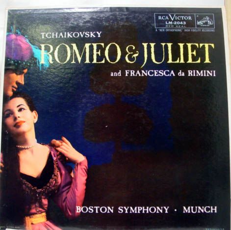 MUNCH tchaikovsky romeo and juliet LP LM 2043 VG   