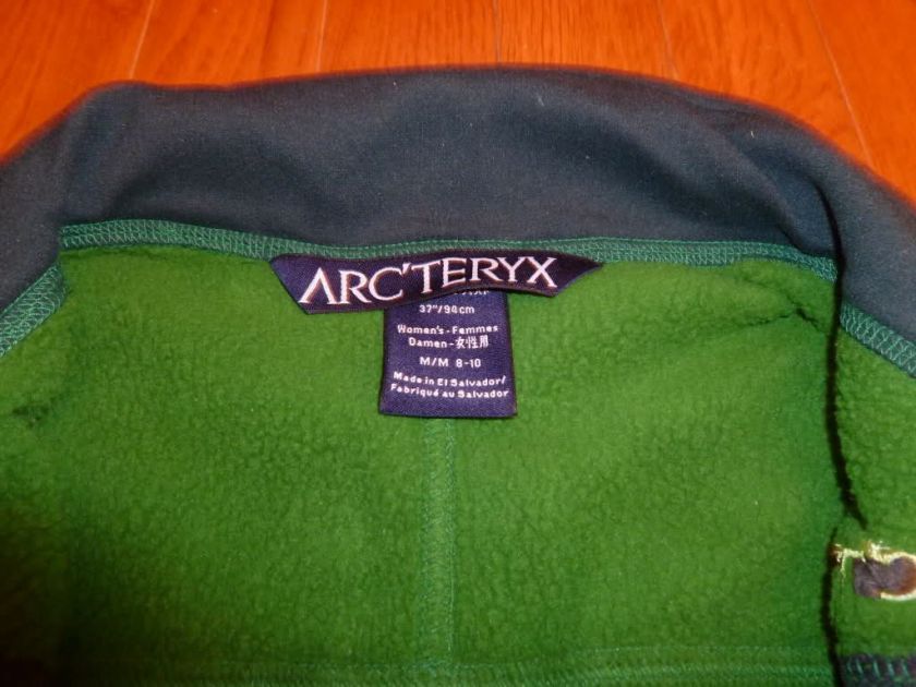   Arcteryx Maverick AR Fleece Jacket Womens M Green Polartec MSRP $199