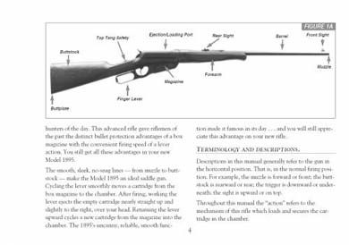 Winchester 1895 Lever Action Rifle Printed Owner Manual  