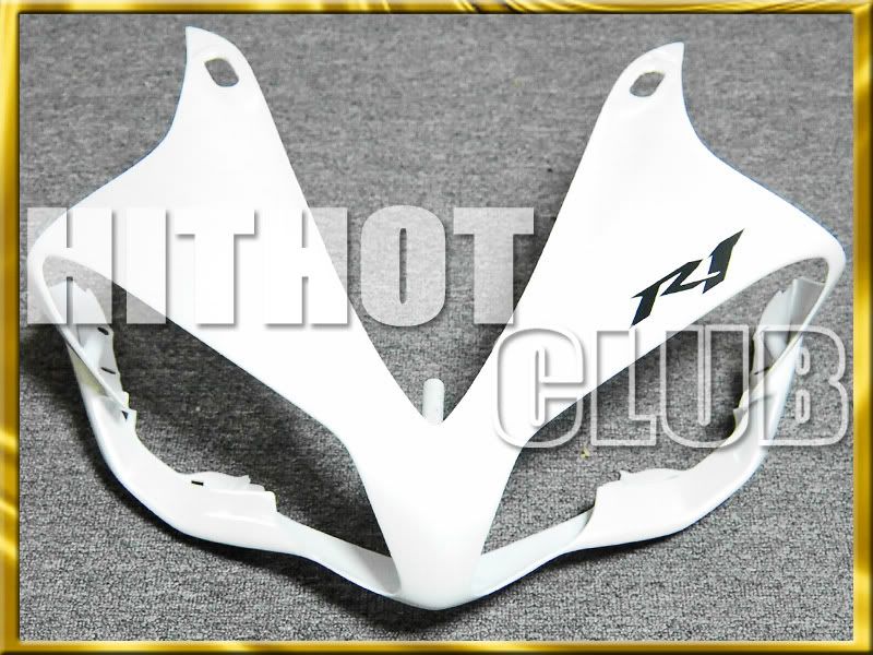 FOR ABS YAMAHA FAIRING YZFR1 07 08 WHITE PLASTICS 1A733+ Windscreen 