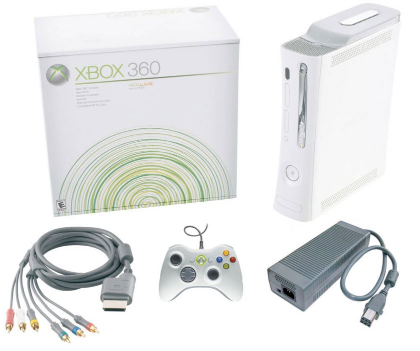 MICROSOFT XBOX 360 20 GB HDMI SYSTEM CONSOLE 050393180407  