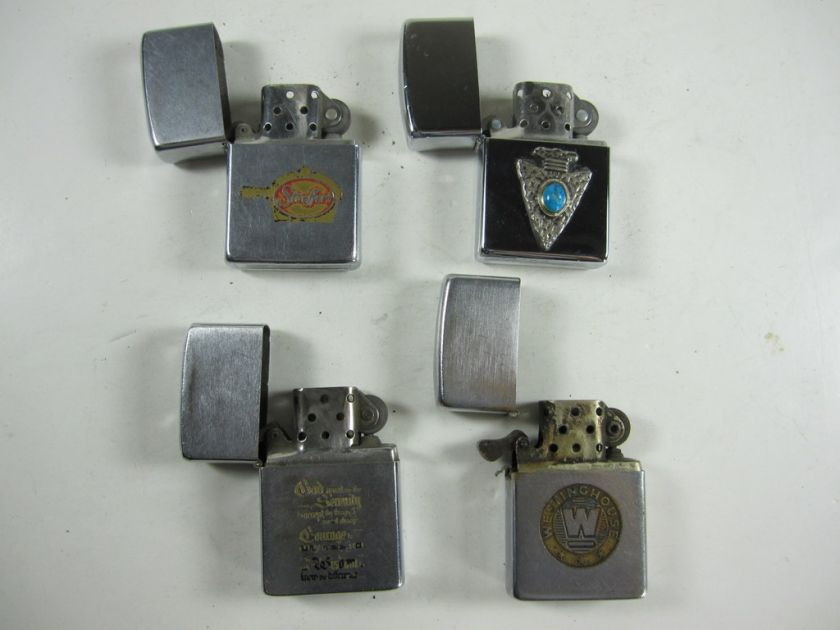 12pc Lot Vintage Zippo Advertising Lighters *No Res*  